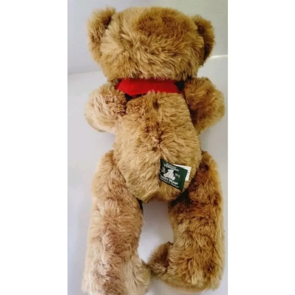 Vermont Teddy Bear 16” Jointed Brown Bear - Lifetime Guarantee! USA